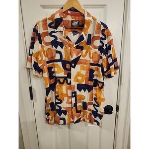 Fresh Prints of Bel Air All Over Abstract Print Sz L Shirt Drill Clothing Co